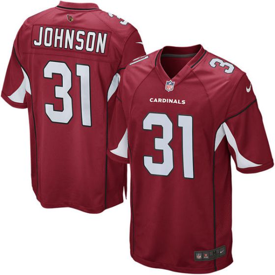 Men Arizona Cardinals #31 David Johnson Nike Cardinal Game Nike NFL Jersey->women soccer jersey->Women Jersey